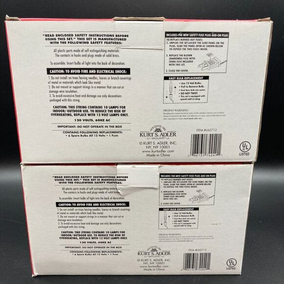 2 Kurt S. Adler 10 LT 5 PC Snowman Light Sets - Picture 3 of 5